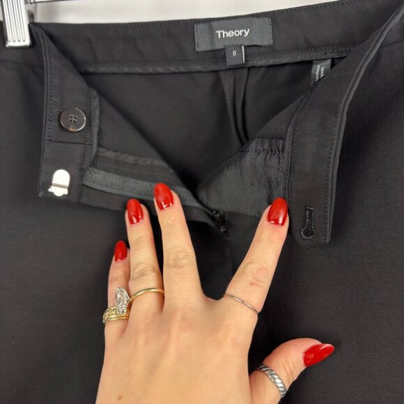 Theory Thaniel Twill Slim-Fit Crop Pants - Picture 5 of 8